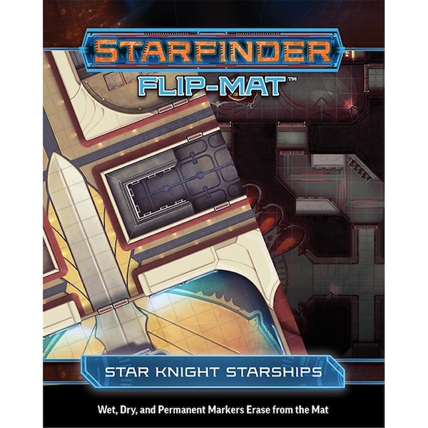 Superjock 24 x 30 in. Starfinder Flip-Mat Star Knight Starships Cards Deck Box SU3295374 - main